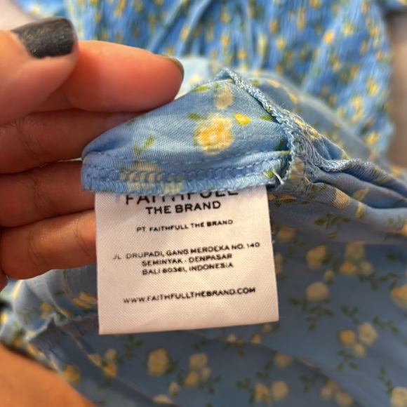 Faithfull the brand charlotte floral smocked mini dress - Picture 6 of 7